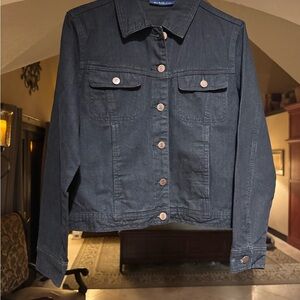 Bill Blass Black Jean Jacket